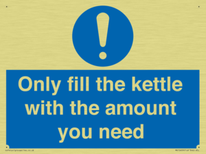 Only fill the kettle with the amount you need